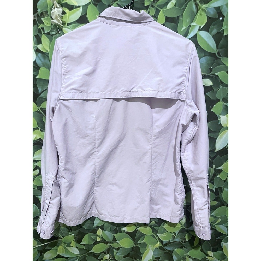 LL Bean Womens Lavender Long Sleeve Hiking Shirt Ventilated Active Outdoors M - Picture 4 of 5